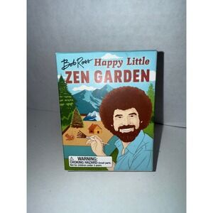 Bob Ross Happy Little Zen Garden Mini Kit Running Press Desk Accessory Gift Set